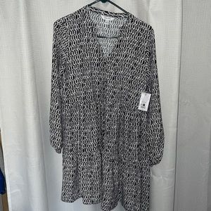 Black & White geometric dress